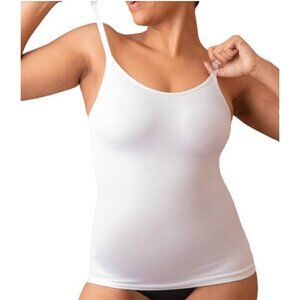 Empetua Scoop Neck Cami Women's M‎ White NWT Med. Control Shapewear 0054